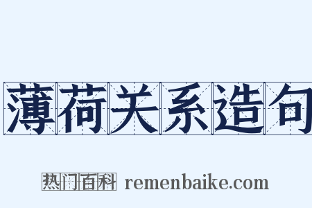 薄荷关系造句是什么意思的图片